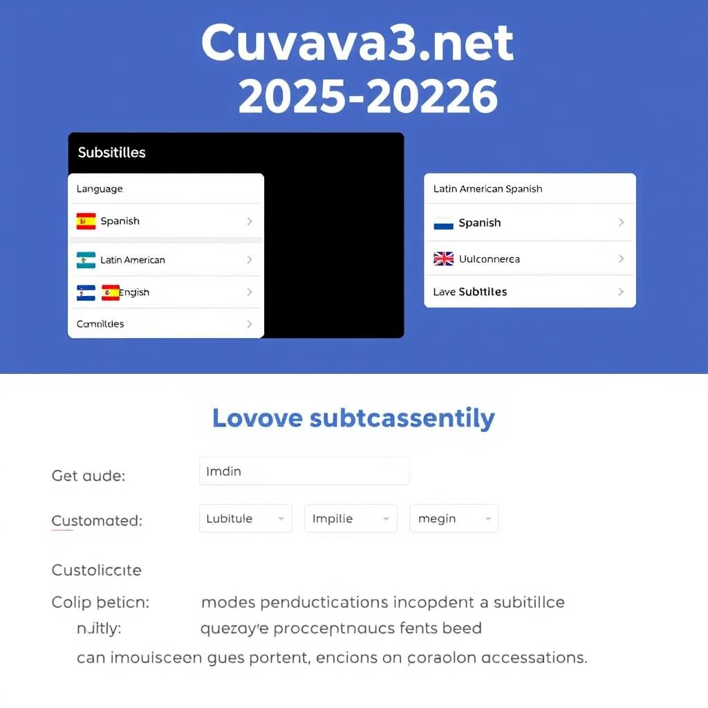 Múltiples opciones de audio y subtítulos en Cuevana3.net sitio oficial 2025 2026